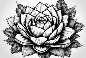 Geométricos, Lobo animais, cactos, flor tattoo idea