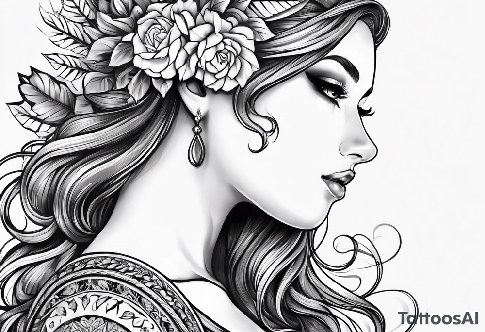 Persephone, sexy, powerful, curvy tattoo idea Persephone, sexy, powerful, curvy tattoo idea