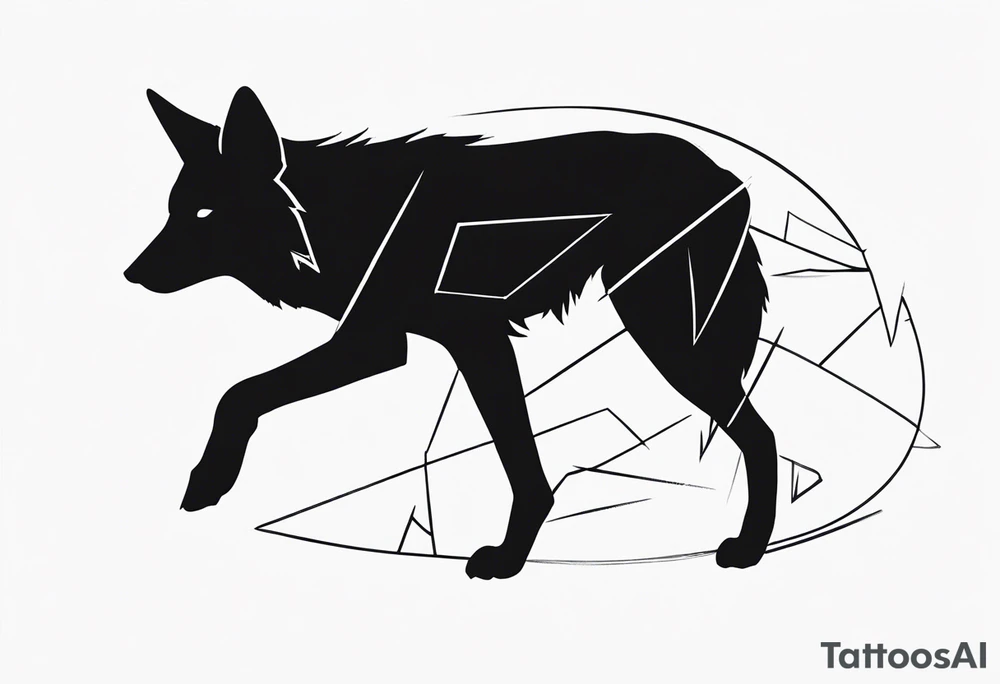 coyote tattoo idea