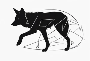 coyote tattoo idea