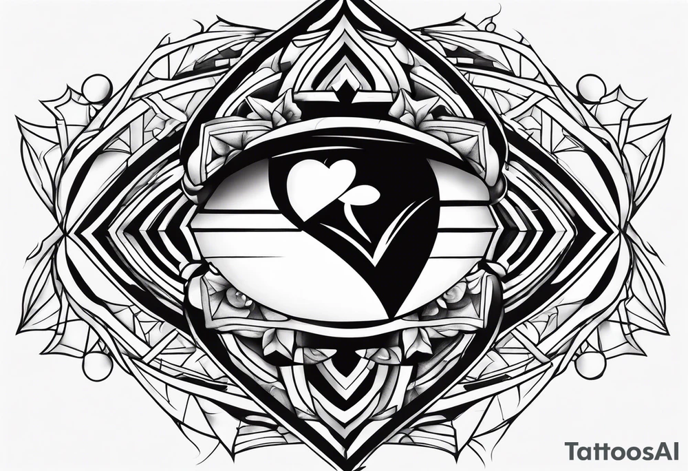 in the shadow of your heart tattoo idea