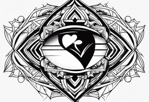 in the shadow of your heart tattoo idea