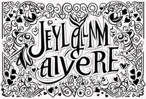 Jeylani Averie with hearts tattoo idea