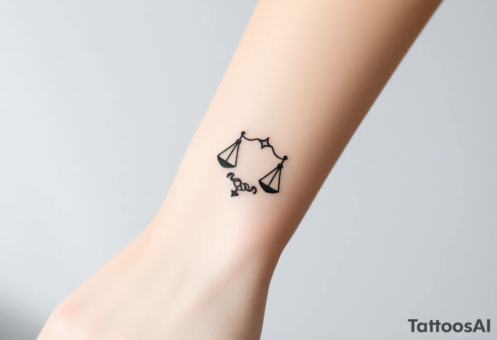 Libra stars tattoo idea