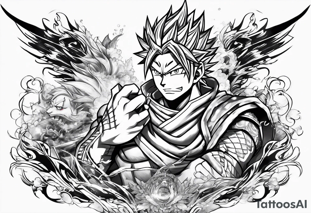 Natsu dragneel from fairy tail tattoo idea