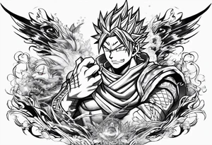 Natsu dragneel from fairy tail tattoo idea