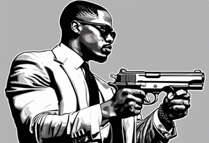 black history , malcom x with a gun , black panthers tattoo idea