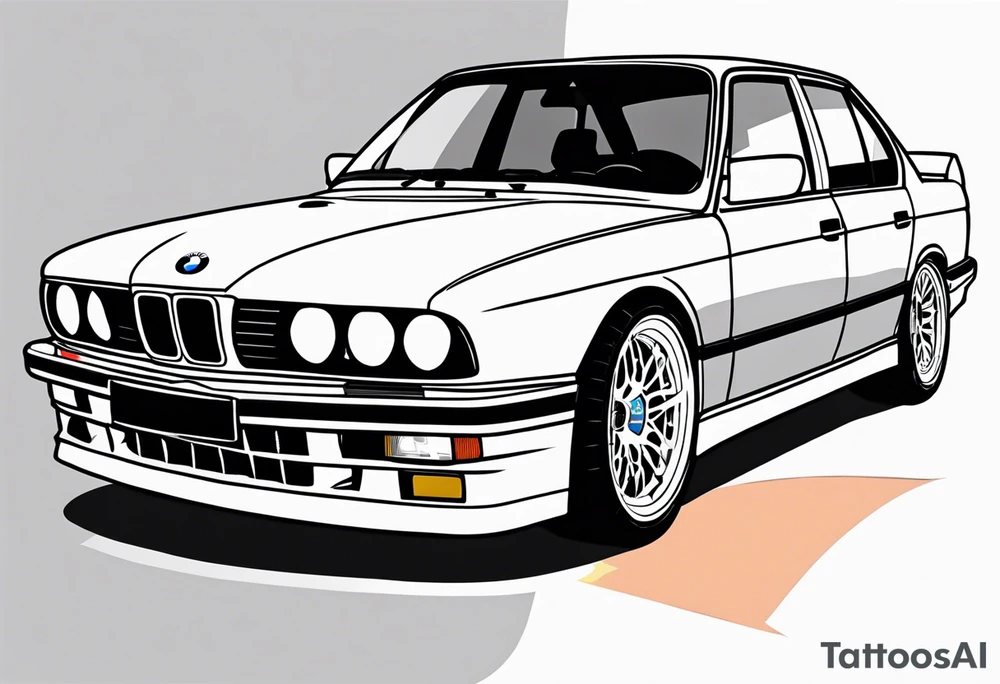 1995 Bmw M5 with blower tattoo idea