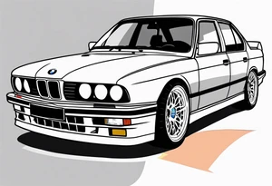 1995 Bmw M5 with blower tattoo idea