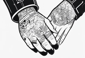 cyberpunk 2077, hand tattoo, tattoo idea