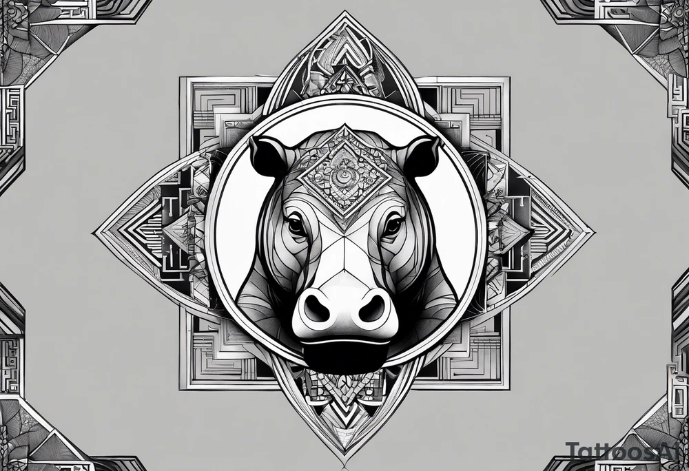 Very asymmetrical, +geometric pattern, with realistic full moon, with hippo,+tribal, +geometric, +inkart , +blackwork, +grey scale, + sketch
with wintersweet flower bud, +inkart touch, +for men, detailed , combined favourite , tattoo idea