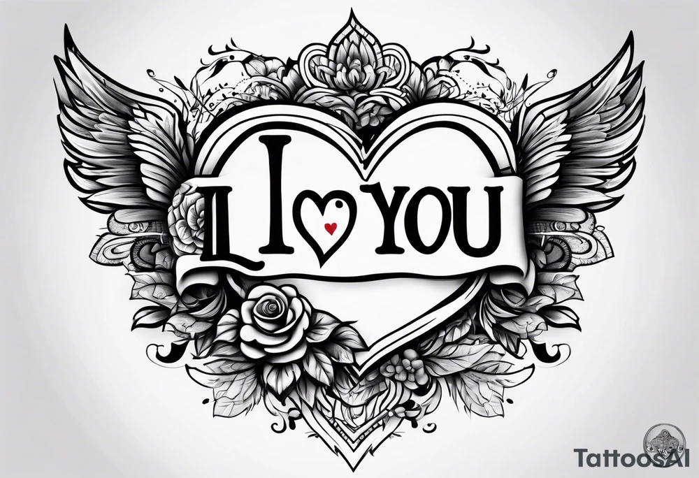 I love you tattoo idea