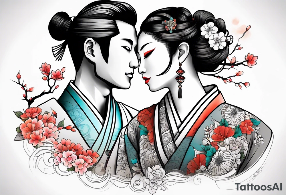 Couple tattoo tattoo idea