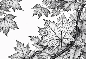 maple leaf tattoo idea