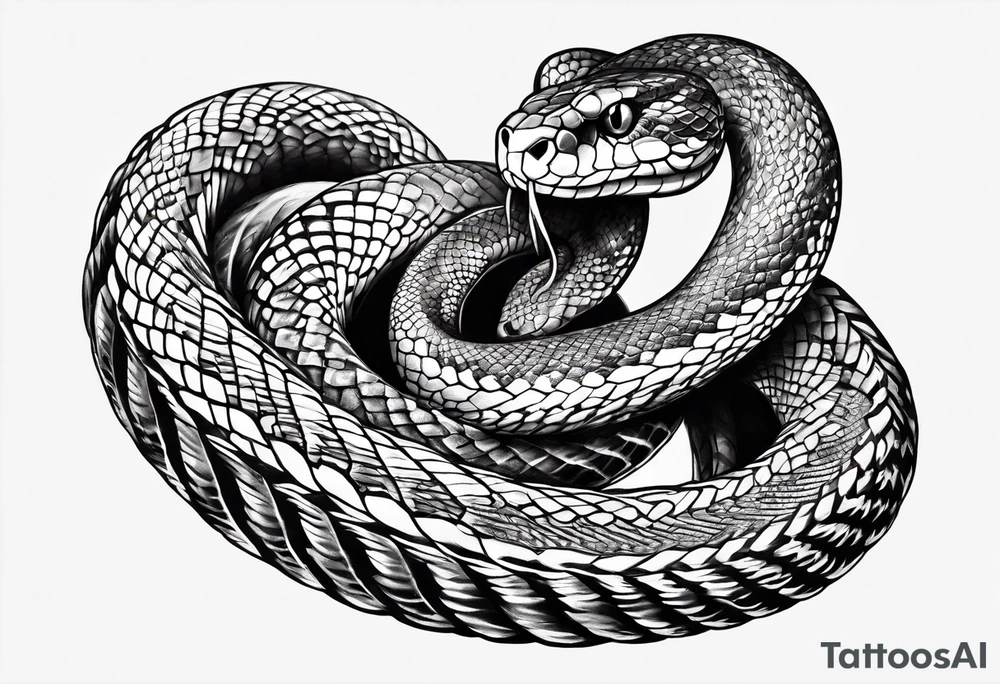snake eating its own tail in an infinity shape instead of a circle tattoo idea