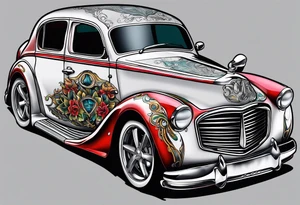 Infiniti sedan tattoo idea