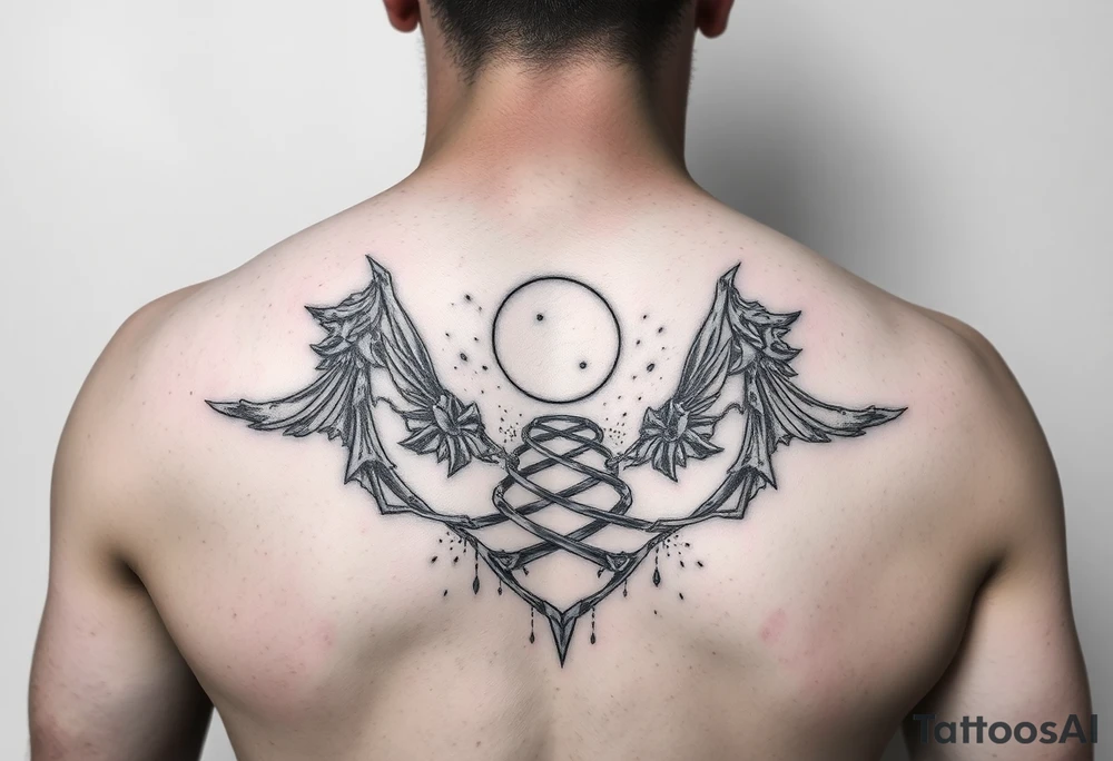 Tattoo on the arm representing rebirth, new energy and paths of possibilities. tattoo idea