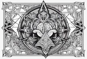 Norse mythology tattoo symbolizing the night tattoo idea