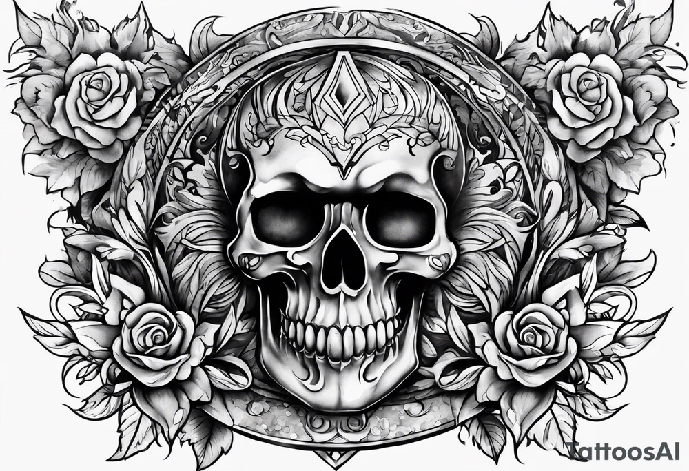 money on fire tattoo idea