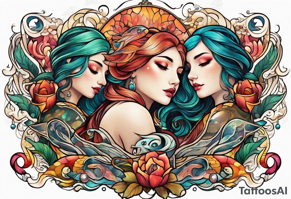 Pisces sign tattoo tattoo idea