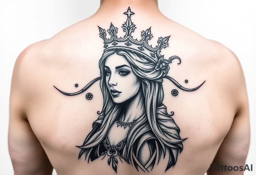 Queen, strong, lonely tattoo idea