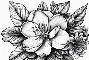 single azalea by itself tattoo idea
