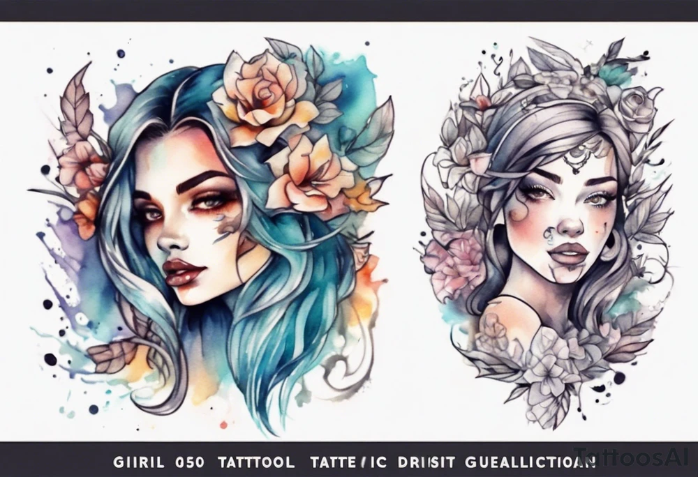Sexy girl tattoo idea
