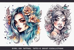 Sexy girl tattoo idea