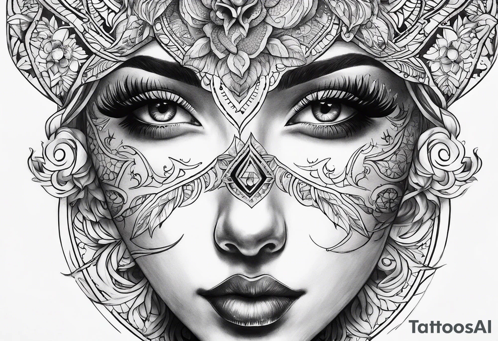 Sol e Lua juntos tattoo idea