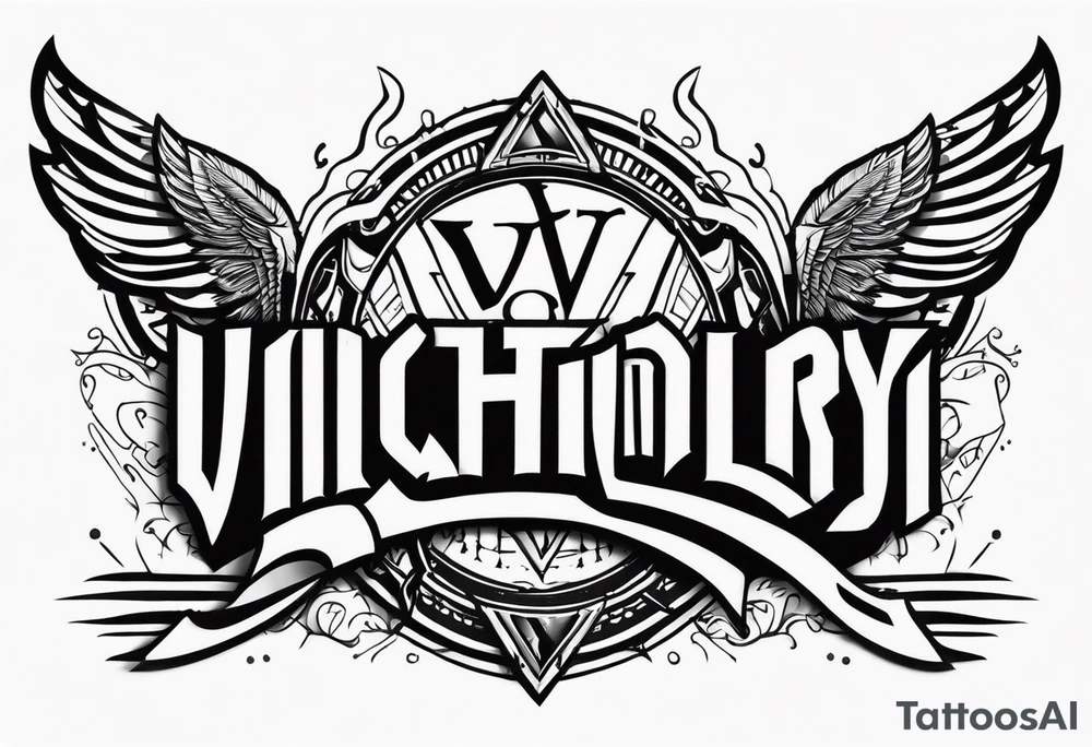 VICTORY OR VALHALLA tattoo idea