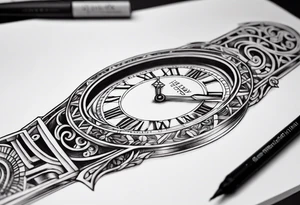 date 13/02/2022 in roman numerals tattoo idea