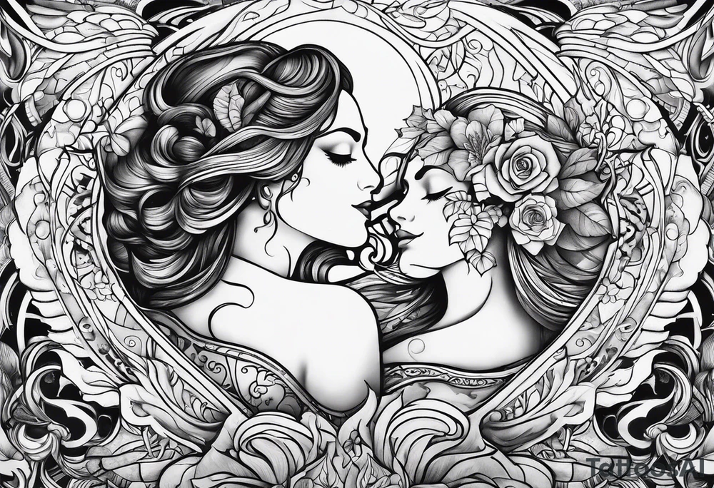 eternal love tattoo idea