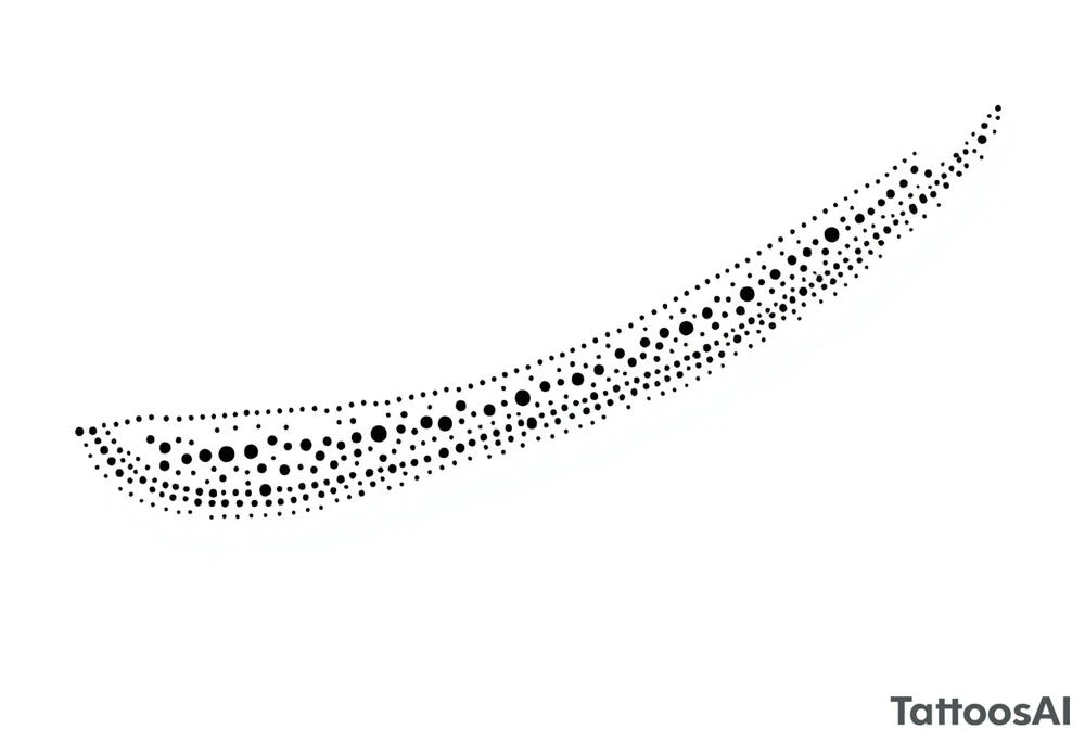 long shaman  style mytical bold line with ancient rhyme tattoo idea
