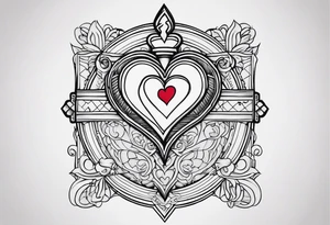 Jack of hearts card tattoo idea