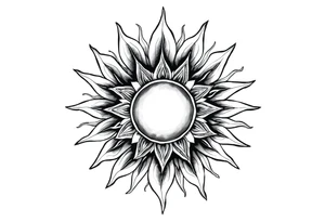 Sun tattoo idea