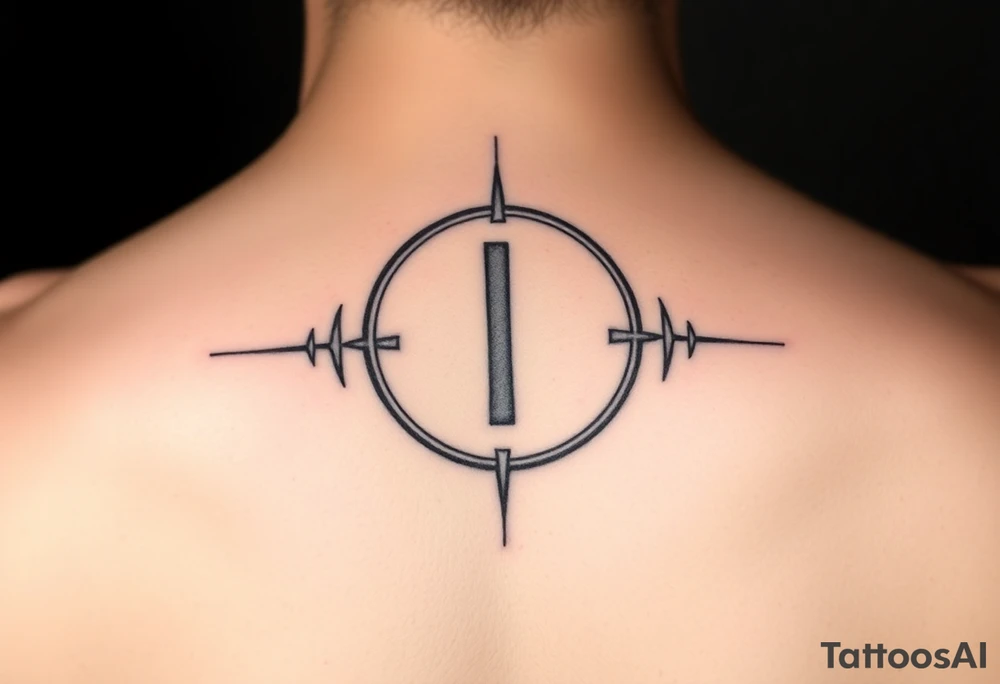 Play pause stop symbol 
in a ekg style tattoo idea
