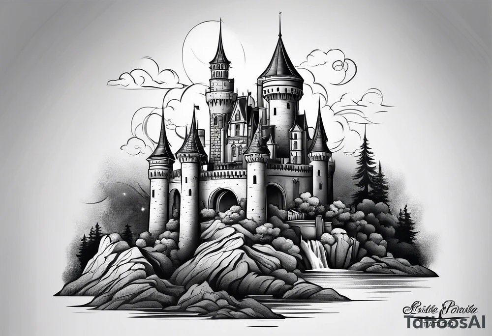 castle tattoo idea
