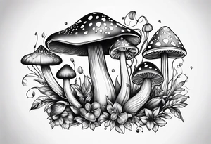 "Graceful Mushrooms" tattoo idea