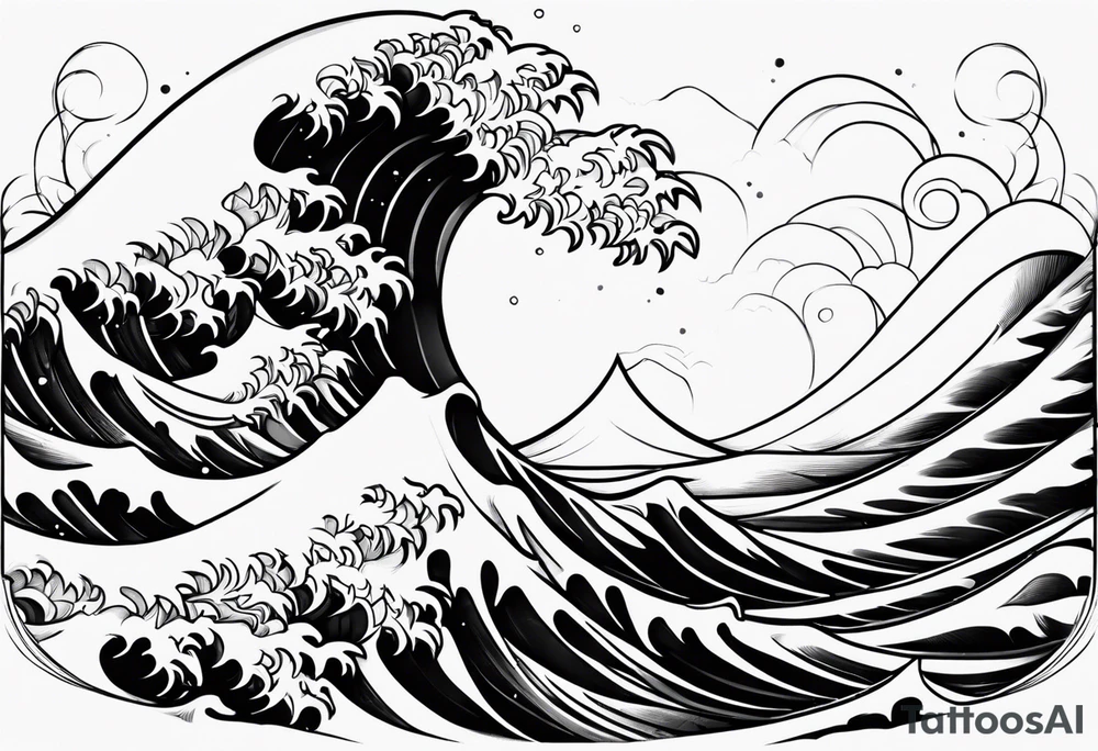 Wave number 41 tattoo idea