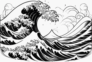 Wave number 41 tattoo idea