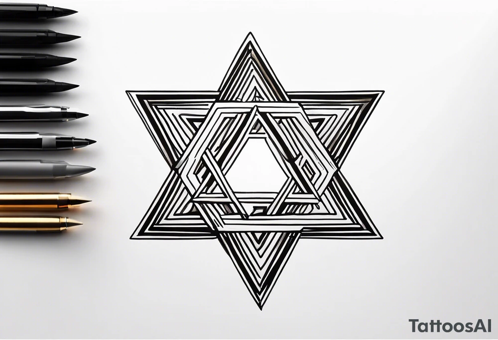 star of david tattoo idea