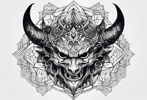 Black clover demon tattoo idea