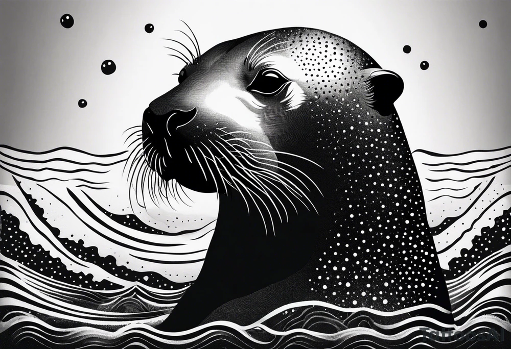 Sea lion tattoo idea