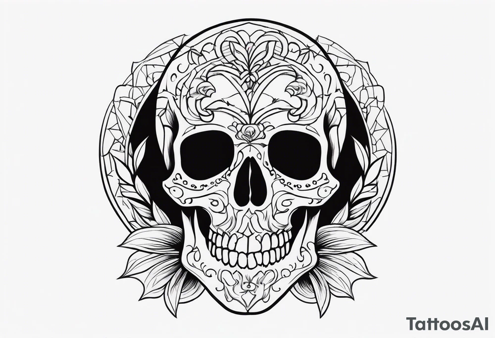 skull tattoo idea