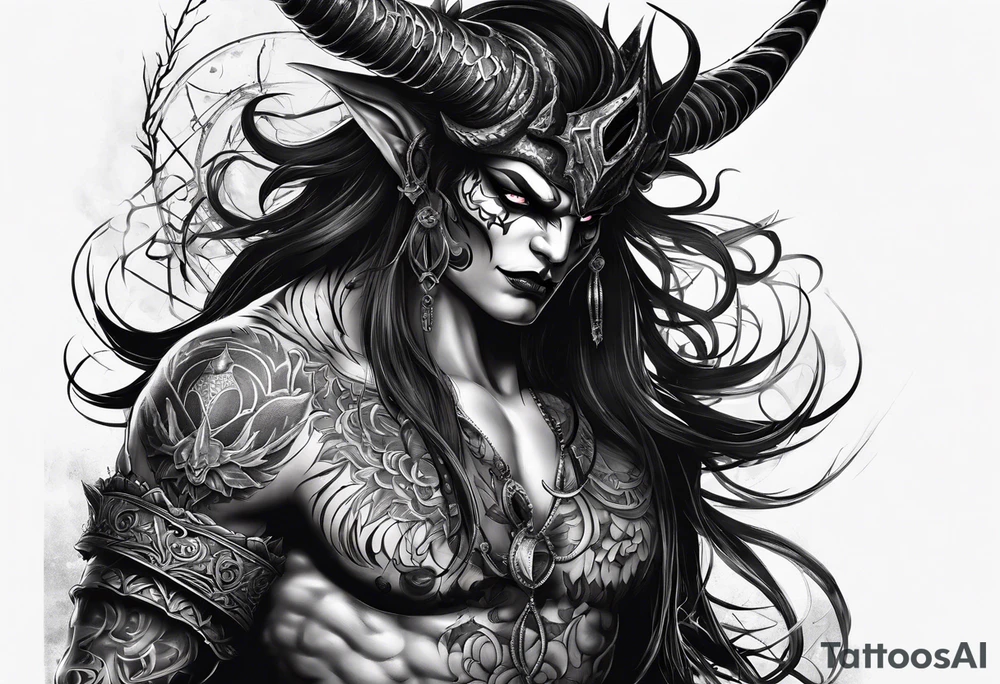 Demon tattoo idea
