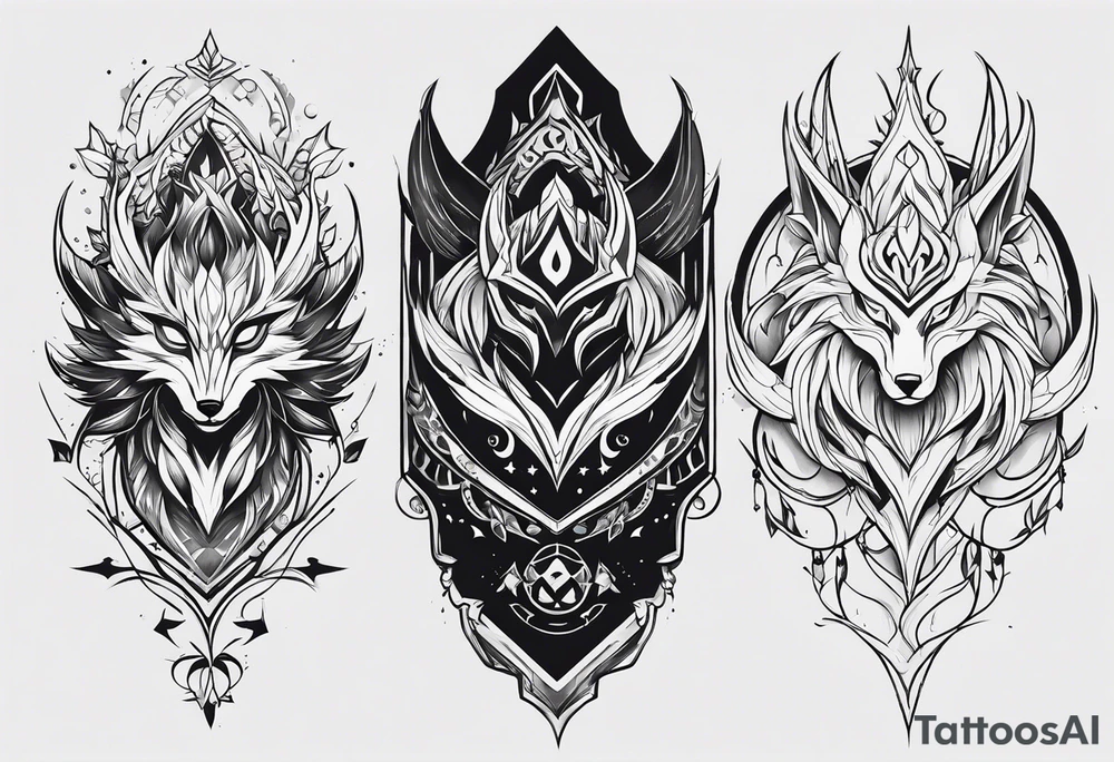 kindred league of legends tattoo idea