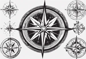 wonderlust compass tattoo idea