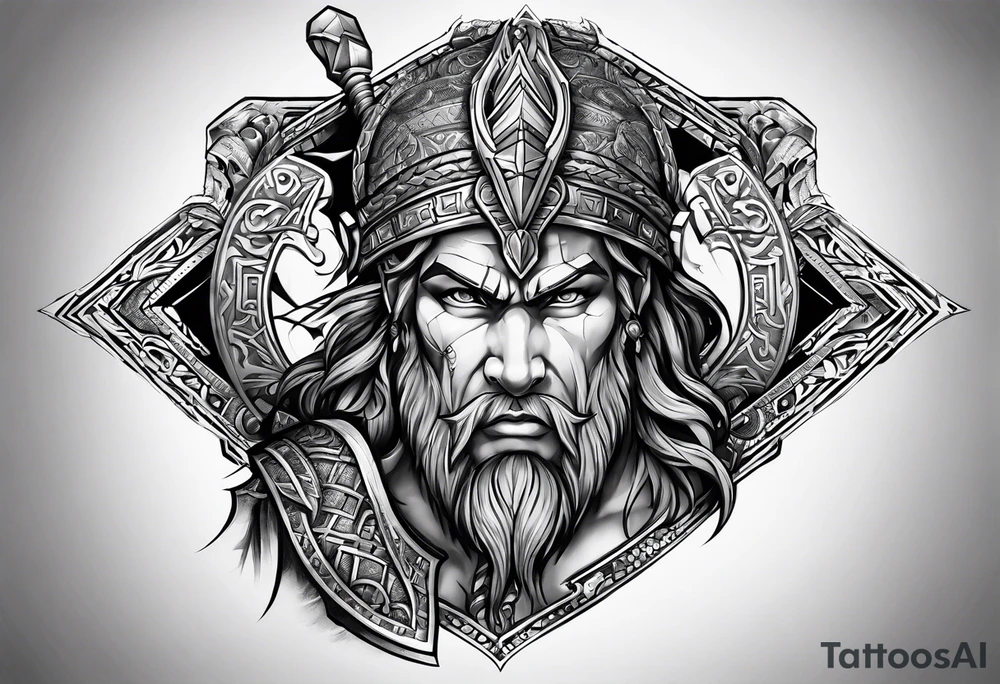 David and Goliath tattoo idea