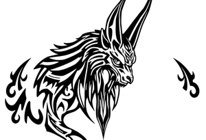 anubis the egyptian death god tattoo idea