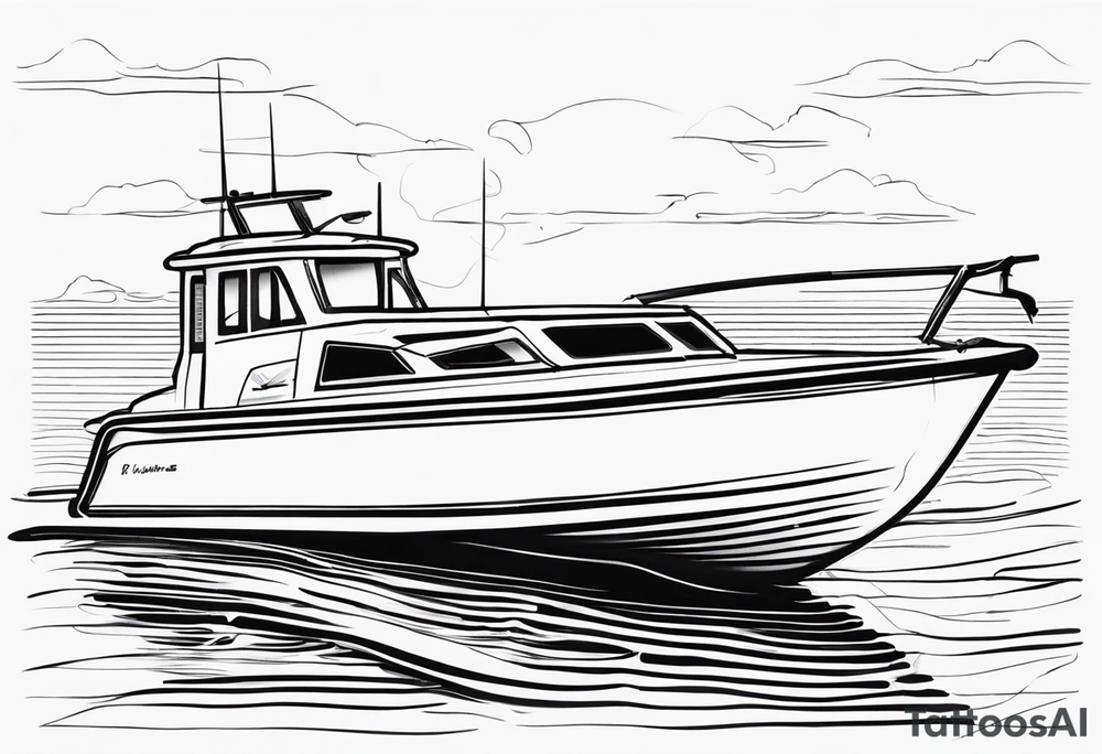 tiller steer speedboats, hooks, mates tattoo idea